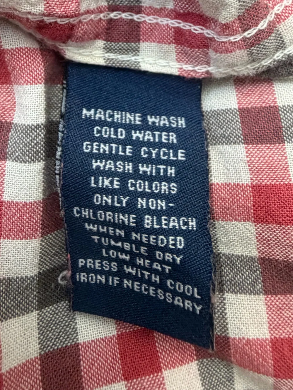 Polo by Ralph Lauren | Red, White & Grey Check Short-Sleeve Button-Down | XL